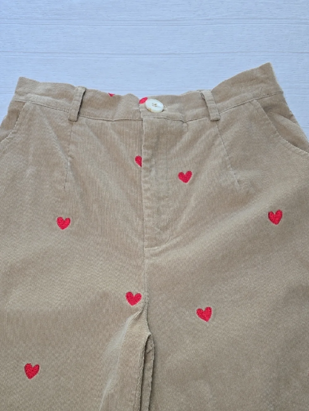 Cider "Uncontrollably In Love" Corduroy Pants Womens Medium (See Measurements) - Picture 4 of 15